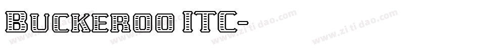 Buckeroo ITC字体转换